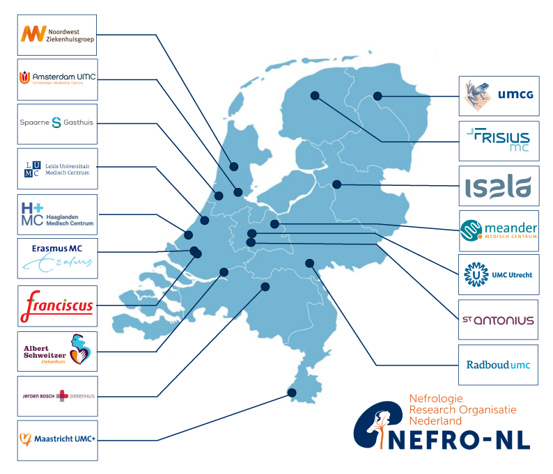 NEFRO-NL map of network & partners